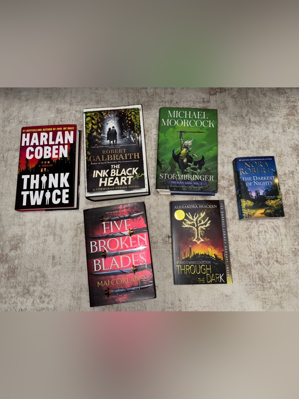 Assorted Paperback Books Collection - Mixed Covers (Black, Red, Green)